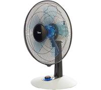 Bimar VT455 Ventilatore da Tavolo Silenzioso 60W, Elica Ø 40cm con 3 Pale in Alluminio, Pannello Comandi con Manopola Retroilluminata, Ventilatore da Scrivania a 3 Velocità, Orientabile Alto e Basso