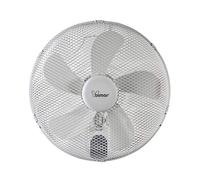 bimar VM43 Turbo Ventilatore da Parete con Telecomando, Elica a 5 Pale Ø40cm, Comandi Elettronici e Telecomando 3 velocità e 3 modalità, Oscillazione Destra Sinistra, Kit Fissaggio Incluso