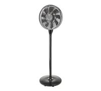 bimar VP458T Ventilatore a piantana slim.Silenzioso notte con telecomando Motore AC/DC Basso consumo,8 velocità,Timer 12h, Con display, Regolabile con due altezze,Diametro 40 cm. H1,30 9 pale. 25W
