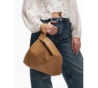 BIMBA Y LOLA - Borsa media in pelle color sahara-Marrone One Size