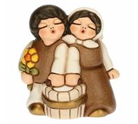 Coppia bimbi con latte Thun Presepe Classico bianco S3172A83