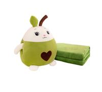 bimbidoo - Cuscino di peluche con tasca che include una copertina interna e apertura Scaldamani, super soffice, misure ideali di 38cmx30cm