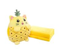 bimbidoo - Cuscino di peluche con tasca che include una copertina interna e apertura Scaldamani, super soffice, misure ideali di 38cmx30cm