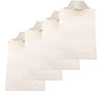 BIMBISSIMI 1 Set da 4 lupetti Bambino/Bambina in Caldo Cotone da 3 a 16 Anni. Bianco 9