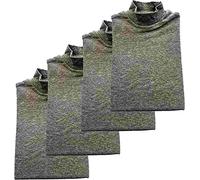 BIMBISSIMI 1 Set da 4 lupetti Bambino/Bambina in Caldo Cotone da 3 a 16 Anni. Grigio Chiaro 7