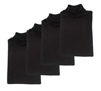 BIMBISSIMI 1 Set da 4 lupetti Bambino/Bambina in Caldo Cotone da 3 a 16 Anni. Nero 9