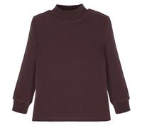 BIMBISSIMI 2 Pack Maglia Lupetto Bambini, Manica Lunga, Caldo Cotone Invernale, Resistente ai Lavaggi, Ideale per Scuola e attività Stagionali, Marrone, 15 Anni