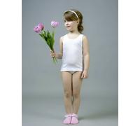 BIMBISSIMI 3 PEZZI CANOTTE INTIMA BAMBINA SPALLA LARGA 100% COTONE IGAM VL61B