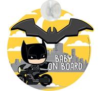 Bimbo a bordo, segnale di sicurezza auto "baby on board" grafiche DC Comics del supereroe Batman con attacco a ventosa