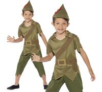 Bimbo Bambino Robin Hood Costume Ragazzi Medievale Libro Giorno Completo