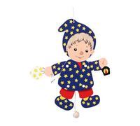 Bimbo con lanterna in legno