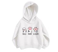 Bimbo Ragazze Giacca Felpe,Grafica Dolce Maglione Felpe Casual, Attivo, A Maniche Piene Lunghe Tinta Unita Sweatshirt Calda per Inverno Autunno Sportswear Bambine E 4-15 Anni