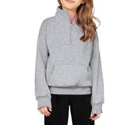 Bimbo Ragazze Giacca Felpe Leggero Pullover Ampia Hoodie Cappotto Eleganti Bambini Maglia di Tuta A Manica Lunga Maglione Invernale per Comoda e Calda Bambine 4-15 Anni