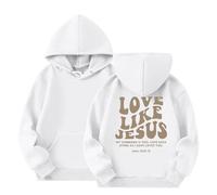 Bimbo Ragazze Giacca Felpe,Leggero Pullover Ampia Hoodie Elegante Leggero Morbidi Basic Comfort Tinta Unita Sweatshirt Calda Maglia Comoda e Abbigliamento per 5-14 Anni