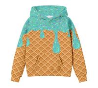Bimbo Ragazzi Ragazze Giacca Felpe Pullover Inverno T-Shirt Maniche Lunghe con Stampa Festiva Tinta Unita Sweatshirt Calda Ragazza Cappuccio Casual Sport Caldo Cotone per Bambini Maschio e Femmina