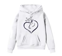 Bimbo Ragazzi Ragazze Giacca Felpe Pullover Inverno T-Shirt Morbidi Economici Casual Felpa con Cappuccio per Bambine Cappotto Eleganti Bambini Maglia Comoda e Calda Personalizzate Cotone Bambina Regal