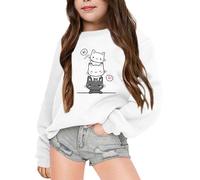 Bimbo Ragazzi Ragazze Giacca felpea Maniche Lunghe Felpa Cotone per Inverno Autunno Sportswear Pile Sherpa Casual Sport t-Shirt Caldo Ragazza 3-14 Anni