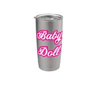BimboCore Baddie - Bambola per bebè, carino, flirty GirlyCore Y2K Kawaii Bicchiere termico in acciaio inox doppia parete
