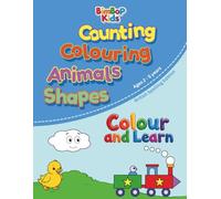 BimBop Kids Colour & Learn: Counting, Colouring, Animals, Shapes - British Spelling Edition