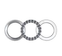 Bimetallo Sigillo Scudo Micro Cuscinetto a Gola Profonda 1 pz Cuscinetto A Sfere Reggispinta 51100 51101 51102 51103 51104 51105 51106(51104 20x35x10mm)