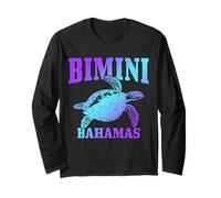 Bimini Bahamas Sea Turtle Scuba Diving Beach Diver Maglia a Manica