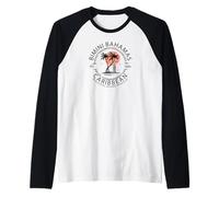Bimini Beach Bahamas Vacation Caribbean Tropical Summer Maglia con Maniche Raglan