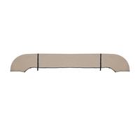 Bimini Top con tubo quadrato, 79"-84" L, tela di poliestere 600D, beige, 1 set