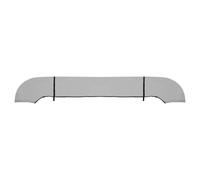 Bimini Top con tubo quadrato, 91"-96" L, poliestere 600D, grigio chiaro, 1 set