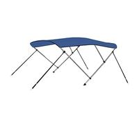 Bimini Top - Copertura per barca a 3 archi, 183 x 160 x 137 cm, resistente ai raggi UV, larghezza regolabile 154-167 cm, resistente alle intemperie, con custodia protettiva e fissaggio in acciaio inox