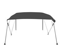 Bimini Top - Copertura per barca a 4 archi, 243 x 196 x 137 cm, regolabile, resistente ai raggi UV, impermeabile, con telaio in alluminio e fissaggi in acciaio inox, per barca a motore, barca a vela
