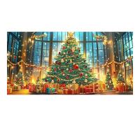 Bimkole 5D Forme Speciali Grande Diamond Painting Kit Completo Fai da Te Albero Di Natale, Natale Pittura Diamante Punto Croce Strass Arte Creazione Di Mosaico Decorazione Murale Artigianale 30x60 cm