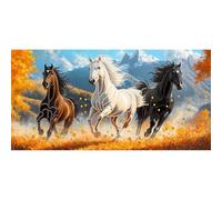 Bimkole 5D Forme Speciali Grande Diamond Painting Kit Completo Fai da Te Cavallo, Animali Pittura Diamante Punto Croce Strass Arte E Creazione Di Mosaico Decorazione Murale Artigianale 30x60 cm