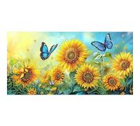 Bimkole 5D Forme Speciali Grande Diamond Painting Kit Completo Fai da Te Girasole, Farfalla Pittura Diamante Punto Croce Strass Arte E Creazione Di Mosaico Decorazione Murale Artigianale 30x60 cm