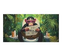 Bimkole 5D Forme Speciali Grande Diamond Painting Kit Completo Fai da Te Scimmia, Animali Pittura Diamante Punto Croce Strass Arte E Creazione Di Mosaico Decorazione Murale Artigianale 30x60 cm