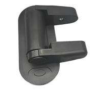 BIMRTGXR Serratura a leva universale for porta Serratura di sicurezza for bambini for bambini A prova di rotazione Chiusura di sicurezza adesiva for porta professionale Multifunzionale(Black Single)