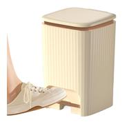 Bin a pedale da cucina - Bin per rifiuti per il bagno | Pedal Trash Can | Batone da cucina con coperchio | Contenitori della spazzatura con top della stampa e piede in piedi | cesto di odori alti