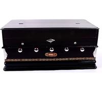 BINA Modello n. 5 Deluxe Harmonium, Ance doppie, 3 1/4 ottave, 5 stop, soffietto singolo, con borsa imbottita