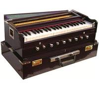 BINA No.17 Deluxe Harmonium, edizione 2024, 3 1/2 ottave, controllate e ritonizzate da Aakrati Musicals, pieghevole, Special Reeda, 9 stop, colore palissandro, tastiera indiana
