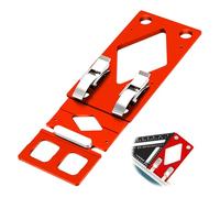 Binari di guida ad angolo retto di precisione a 90° con guida dei bordi, guida ad angolo retto, compatibile con guida Festool e Makitas, seghe circolari elettriche (rosso)