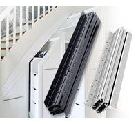 Binari di guida per armadietti inferiori delle scale, tampone silenzioso facile da installare (dimensioni: 600-1100 mm, colore: bianco)