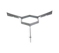 Grillrost.com Das Original Binari di Supporto per Tutte Le Piastre antincendio da 80 cm: garantiscono Aria Sufficiente e Una Tenuta sicura.