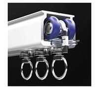 Binari e accessori per tende bianche per tende pesanti, montaggio laterale a soffitto, asta per tenda divisoria dritta in alluminio da 2 mm di spessore, inclusi,Ceiling Mount-8m/26ft