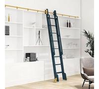 Binari in Acciaio Inossidabile Kit ferramenta for libreria Liding con Binario for Scala Mobile, Set Completo di Kit Rack(6.6ft/200cm Track Kit)