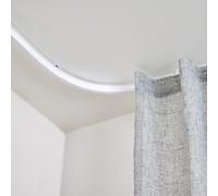 Binari per Tende Curvabili per Soffitto, Binario Altamente Flessibile e Resistente, Facilmente Regolabile a qualsiasi forma, Guide decorative CINTACOR Bianco 300 cm