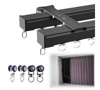 Binari per tende e accessori, Set di binari per tende da soffitto divisorio per tende, Binari per tende doppi da soffitto, Binario per tende scorrevole silenziosamente per la privacy del sog