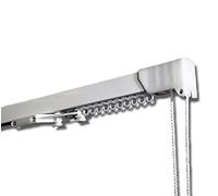 binari per tende in alluminio su misura azionamento con corde Lunghezza da cm 120 a 200 (130 cm)