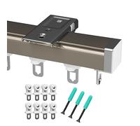 Binari per Tende Resistenti da 1,6 a 19,7 Piedi, Bianchi, Neri e Dorati, per finestre e per Appendere Tende Pesanti, aste per Tende in Alluminio per divisori di Ambienti, Montaggio a soffitt