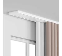 Binario a doppio binario in alluminio, montaggio a soffitto da 5,4 m, bianco, versatile binario per drappeggi a due corsie per Smooth & Ele Home Décor, ideale per ains & Drapes