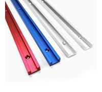 Binario a T, 300-800 mm, fissaggio a vite a, binario for lavorazione del legno in alluminio, arresto for seghe a nastro da tavolo for router, strumenti fai te, 1 pezzo ((Red,300mm)