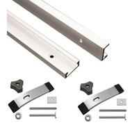 Binario a T da 122 cm con barra a T, adatto for seghe da tavolo, seghe a nastro, accessori for binario a T, adatto for la lavorazione del legno e morsetti scorrevoli(20cm)